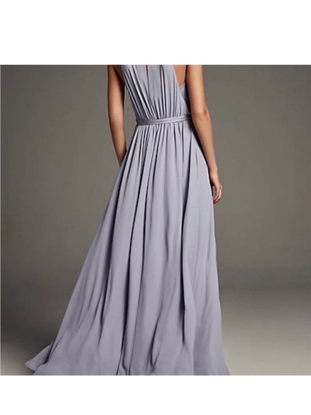 Vera Wang Dusty Blue Bridesmaid Dress